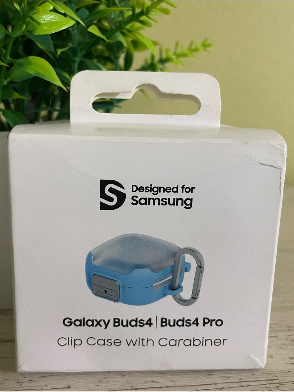 Samsung Blue Clip Case with Carabiner for Galaxy Buds4 / Buds4 Pro